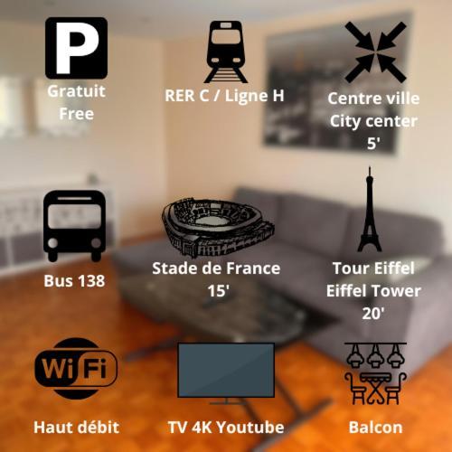 Open 24 7 Apartment Parking 15' Paris 3' Athletica Saint-Gratien Esterno foto
